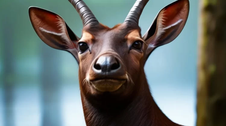 Saola, one of the rarest mammals in the world, also known as the Asian Unicorn
