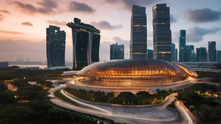 Singapore Skyline and Green Spaces