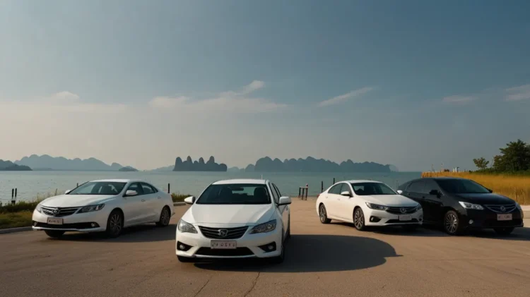 Comparison of different car types available for rent in Thailand