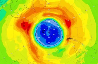 The ozone hole over the Earth