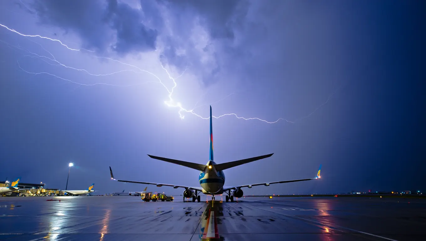 Why are some flights delayed in bad weather and others not?