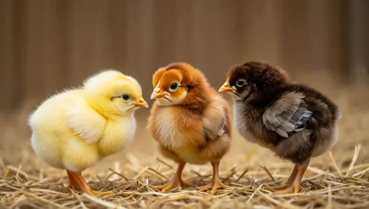 Multicolored chickens and their egg variations