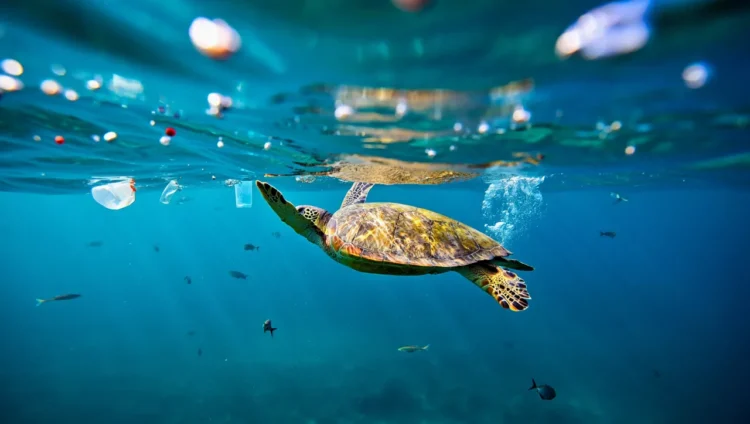 Pacific garbage harming marine life