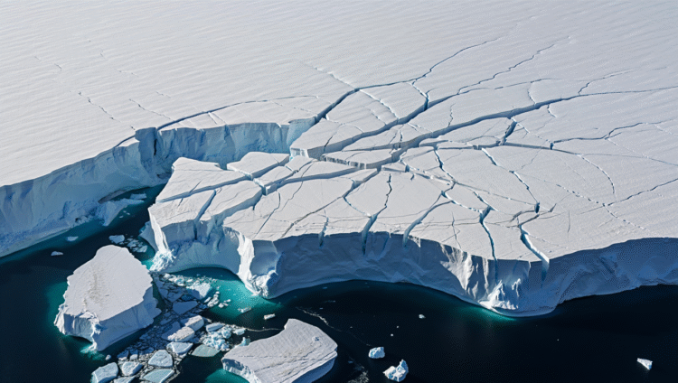 West Antarctic Ice Sheet melting and sea level rise impact map