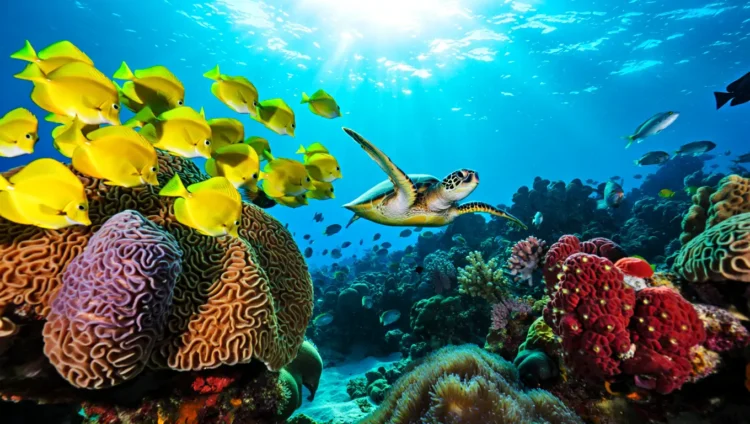 Red Sea marine life and corals