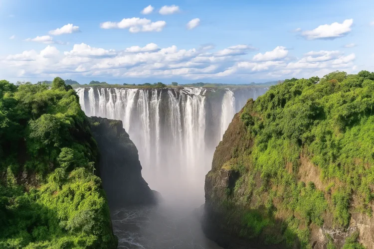 Victoria Falls Zambia Zimbabwe widest waterfall Africa