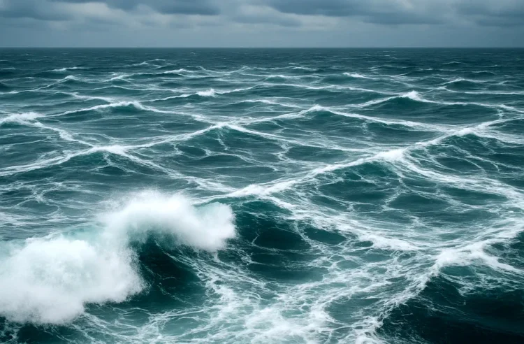 Dangerous square wave phenomenon forming on the ocean surface
