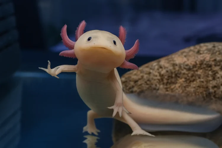 Axolotl appearance and unique external gills