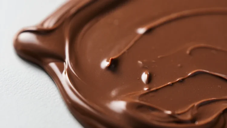 Person indifferent to chocolate not enjoying a bar