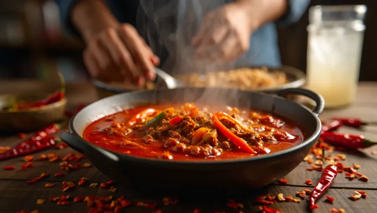 Caution with spicy Indian food for sensitive stomachs